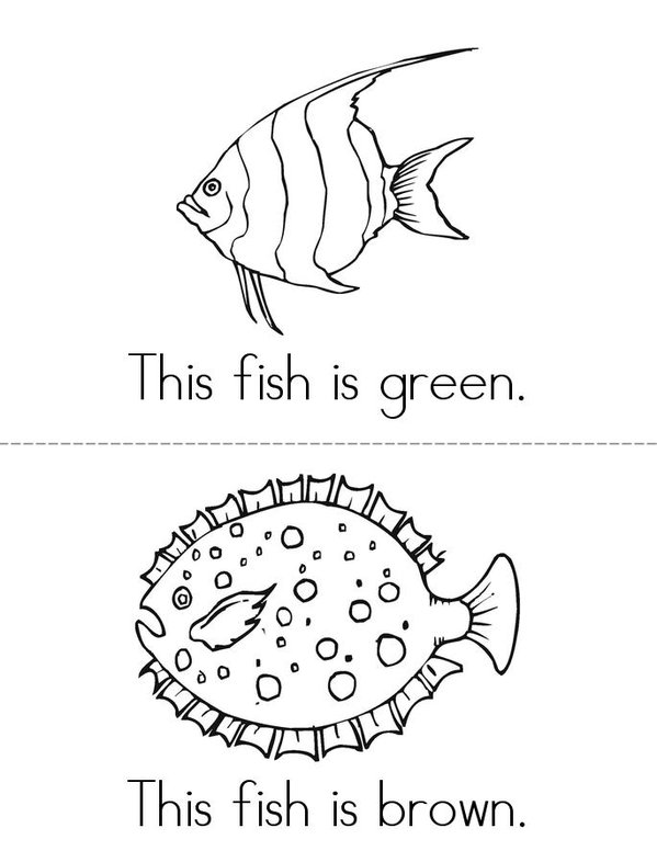 Rainbow fish color book
