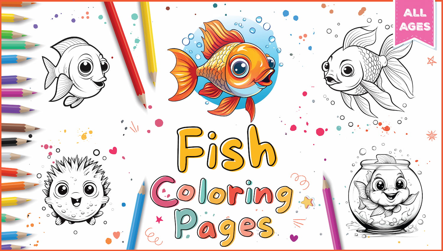 Fish coloring pages