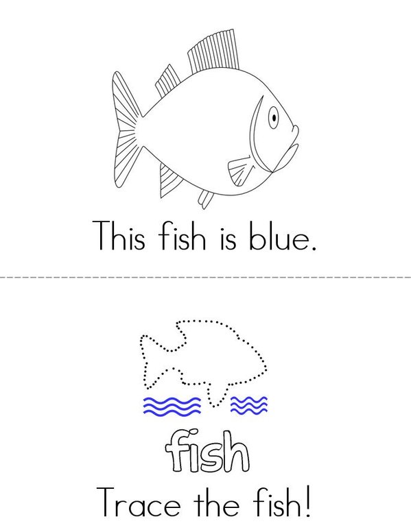 Rainbow fish color book