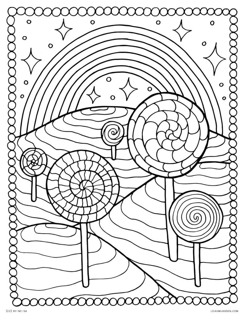Printable coloring pages candy coloring pages coloring book art cute coloring pages