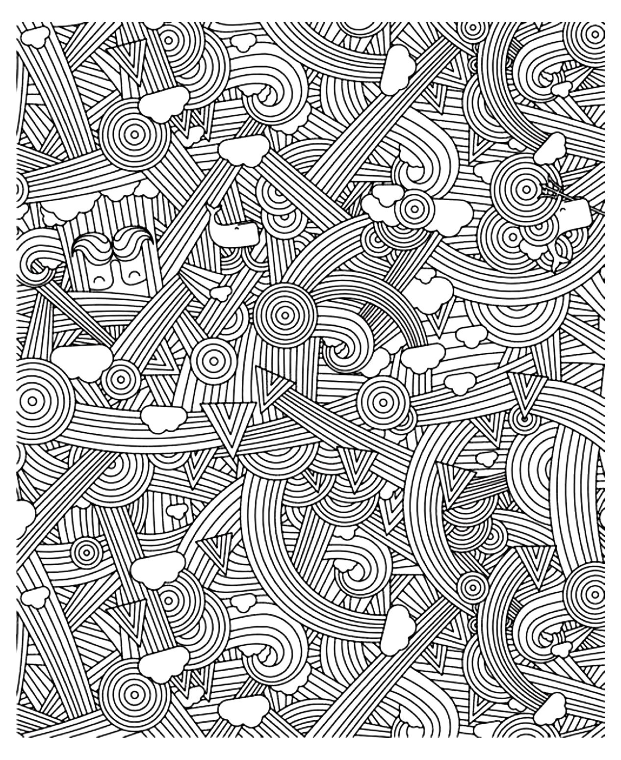 Zen anti stress to print rainbows