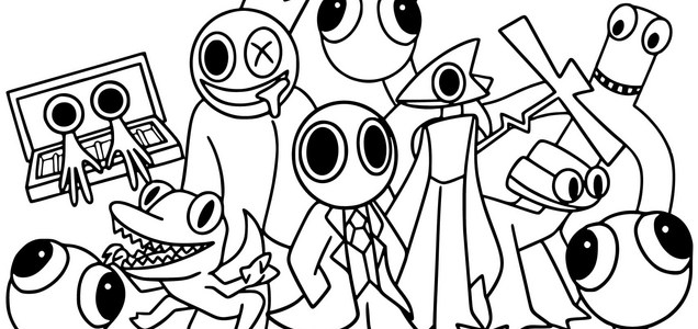 Unleash creativity dive into rainbow friends coloring pages