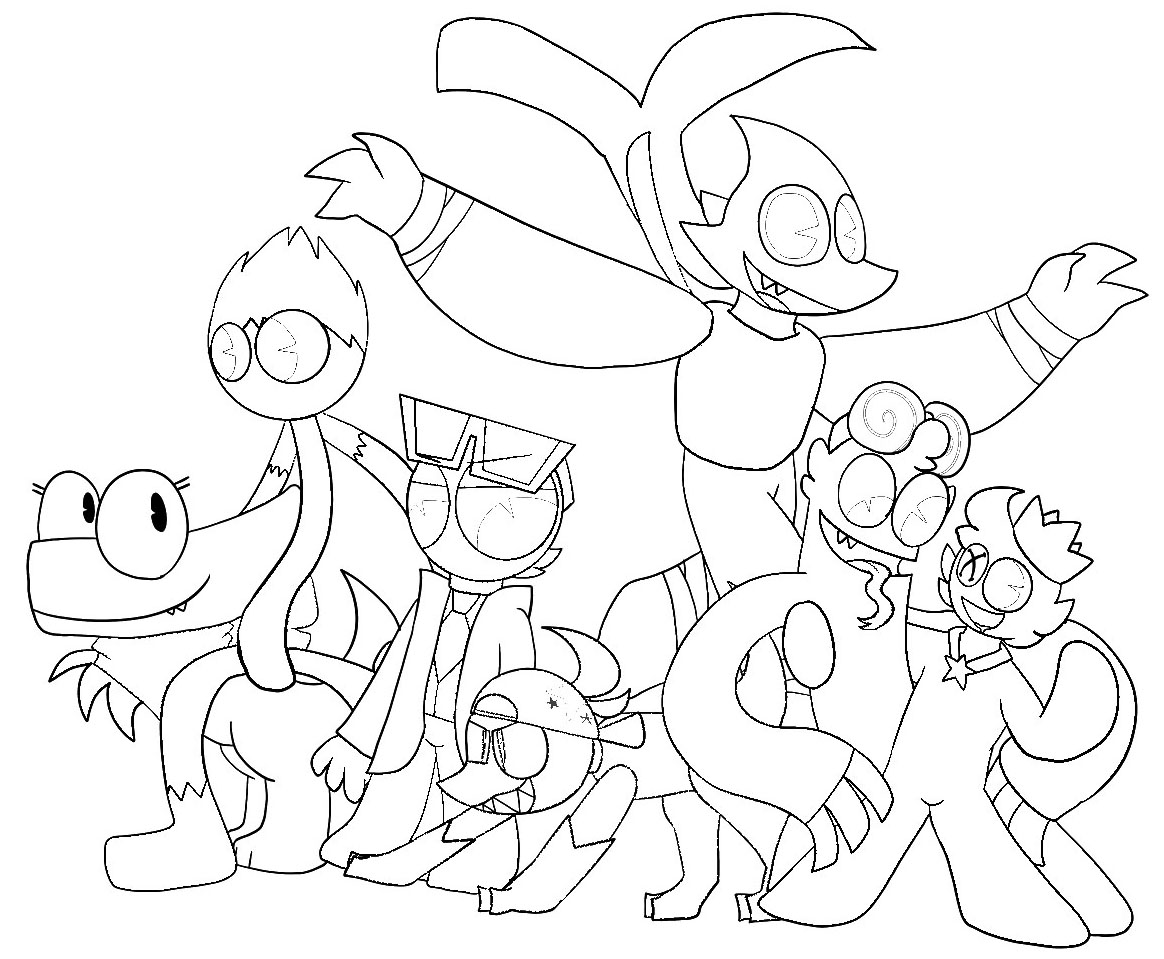 Rainbow friends chapter coloring book â â art art