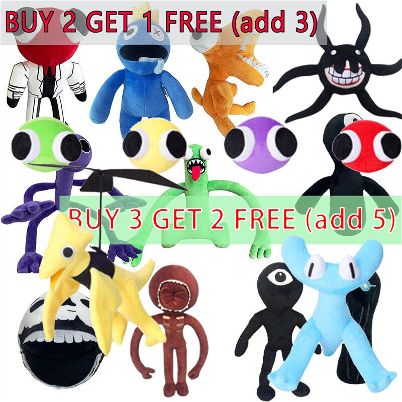 Doors plush toy rainbow friends game chapter cyan toy stuffed kids gift doll