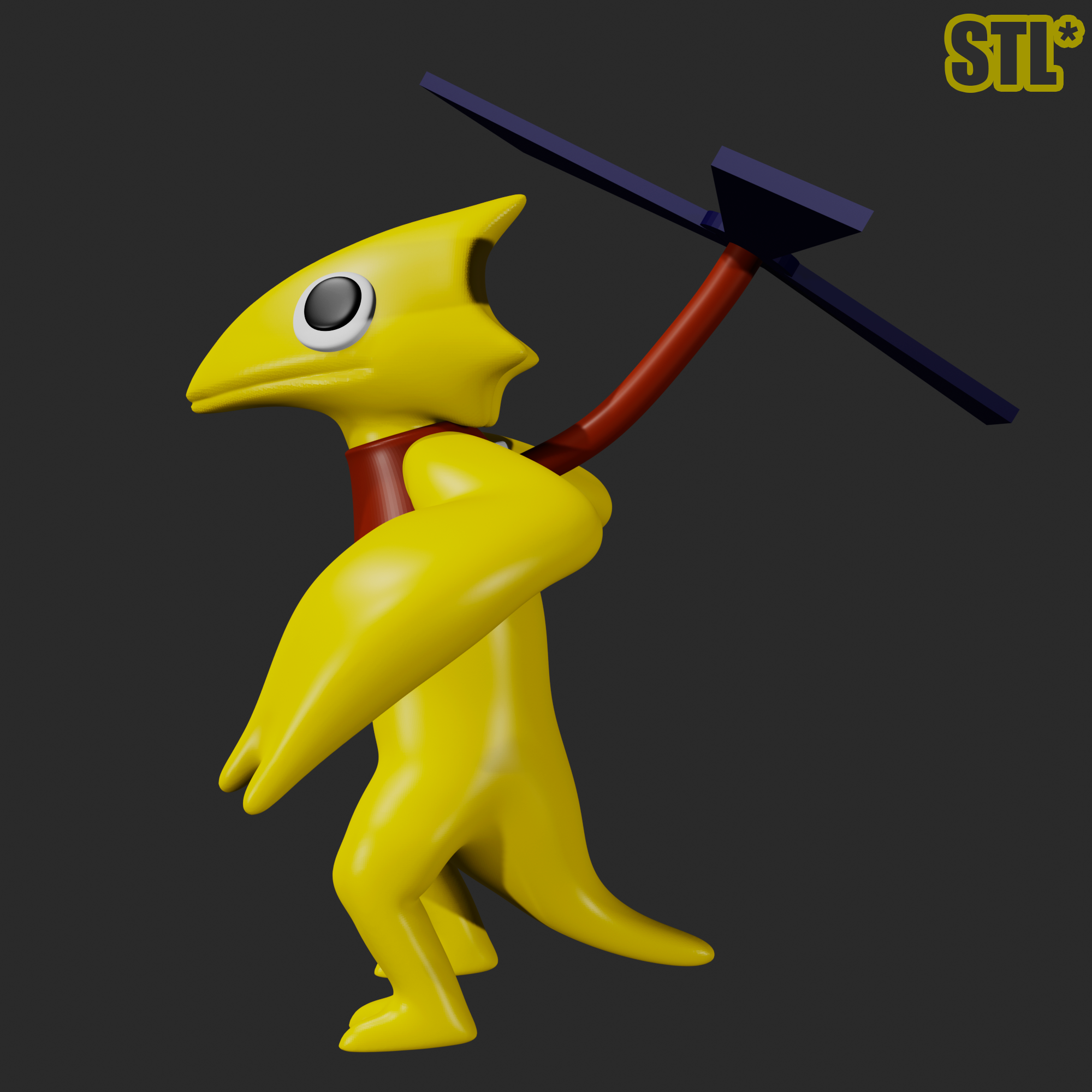 Yellow from rainbow friends chapter roblox game d models download creality cloud