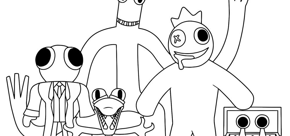 Enjoy coloring with rainbow friend coloring pages to print ahcoloring
