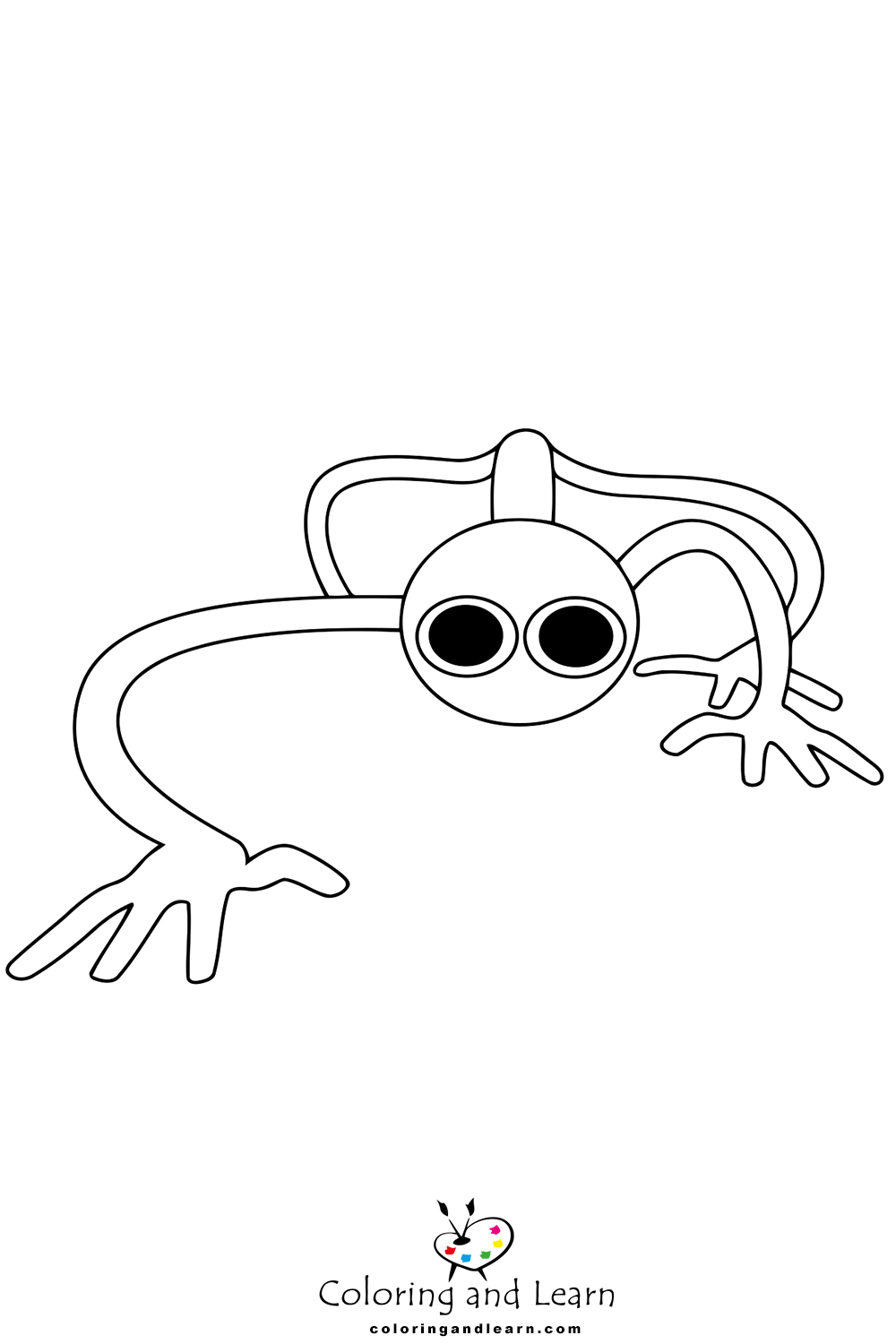 Rainbow friends coloring pages