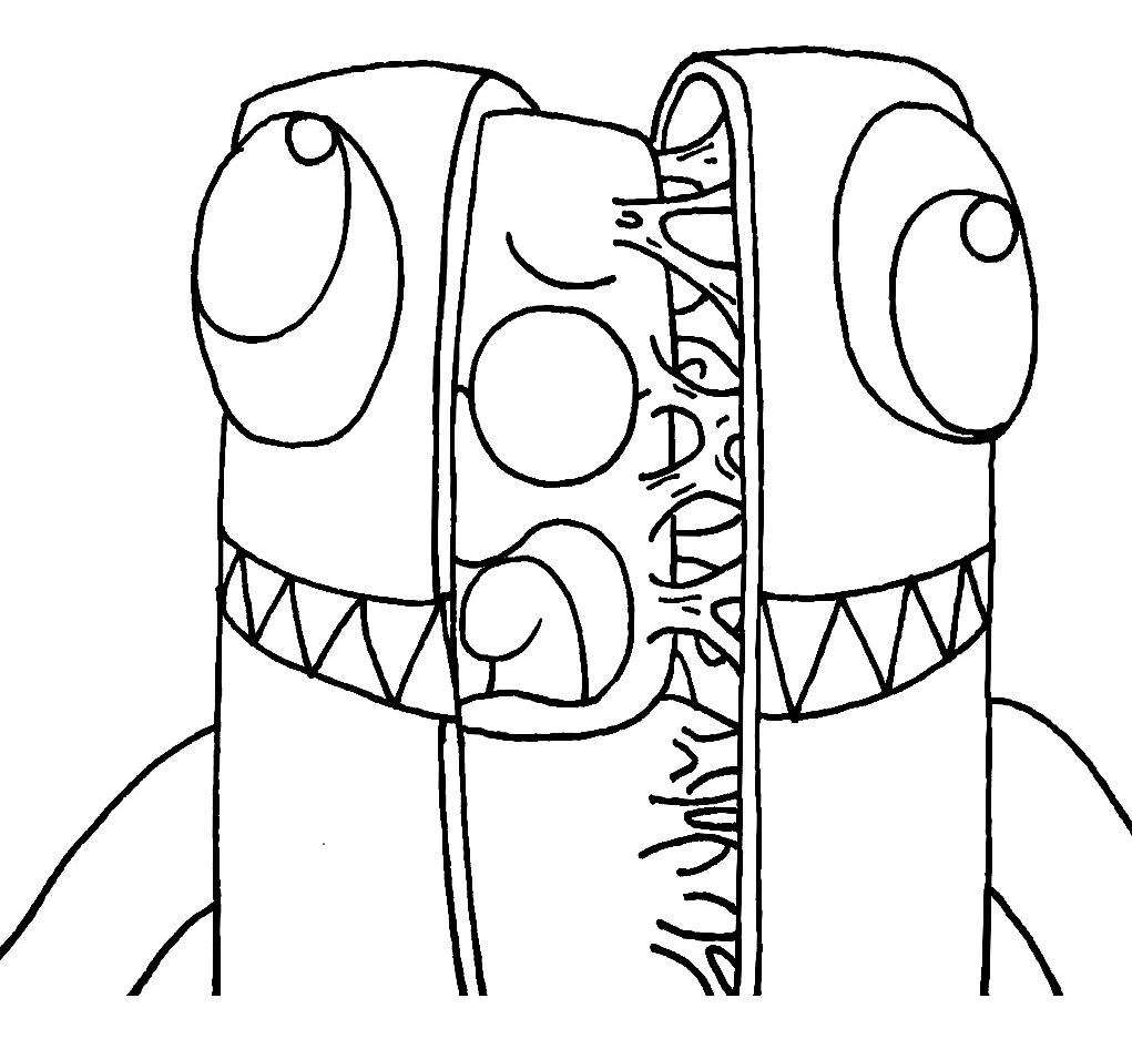 Green rainbow friends coloring pages printable for free download