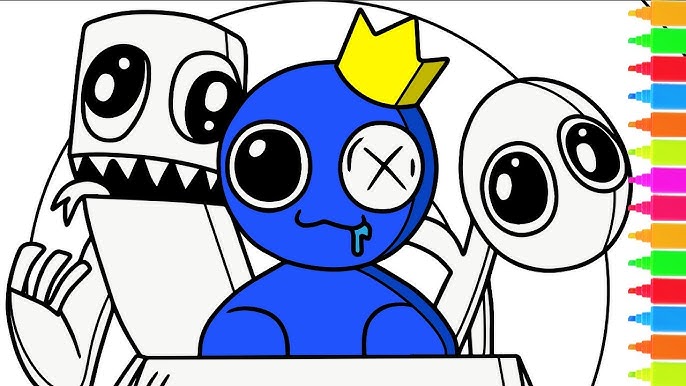 Roblox rainbow friends coloring pages