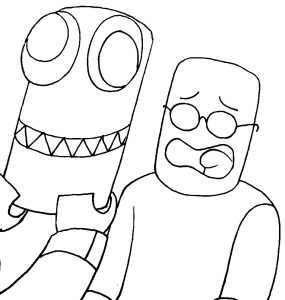Rainbow friends coloring pages â art education