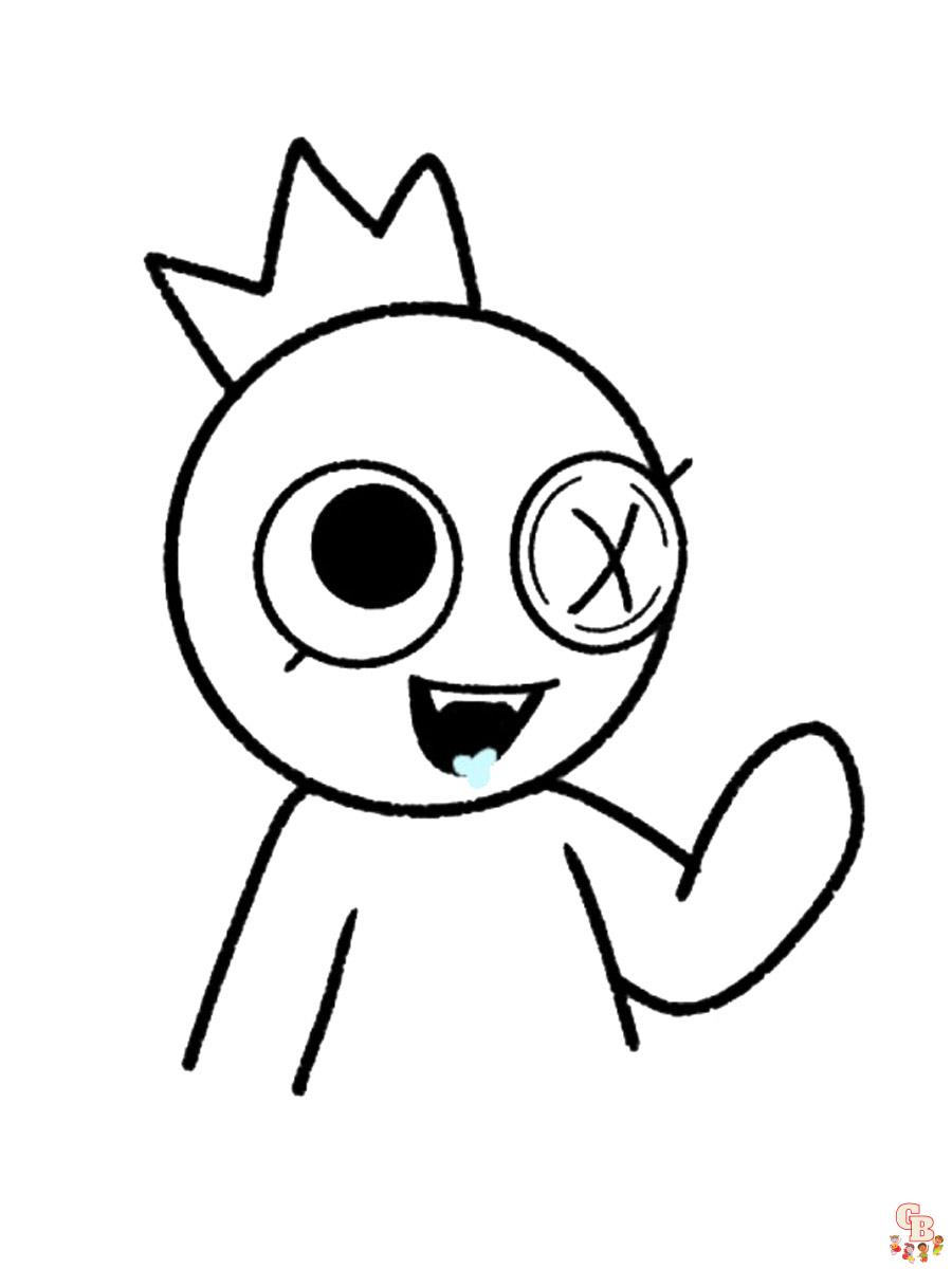 Coloriage rainbow iends ã imprimer