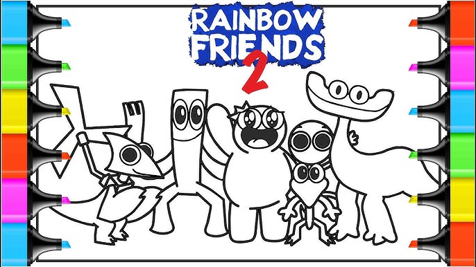 Grimace shake vs green rainbow friends rainbow friends coloring rainbow friends coloring