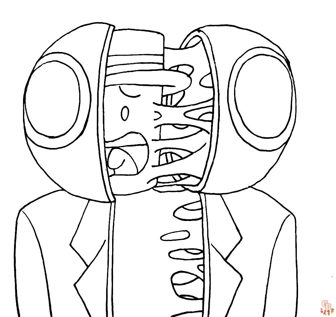 Rainbow friends coloring pages