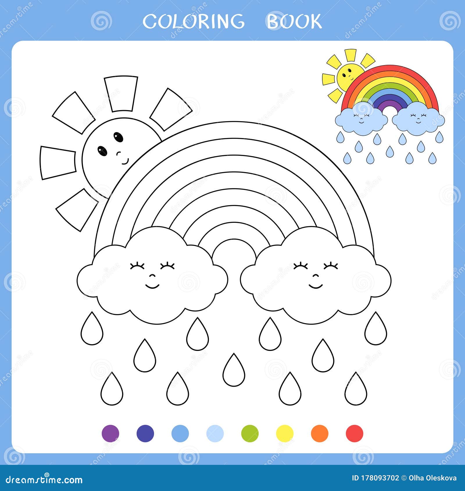 Simple educational game for kids stock vector