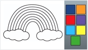 Interactive rainbow game put colors in the correct order by stephanie piper