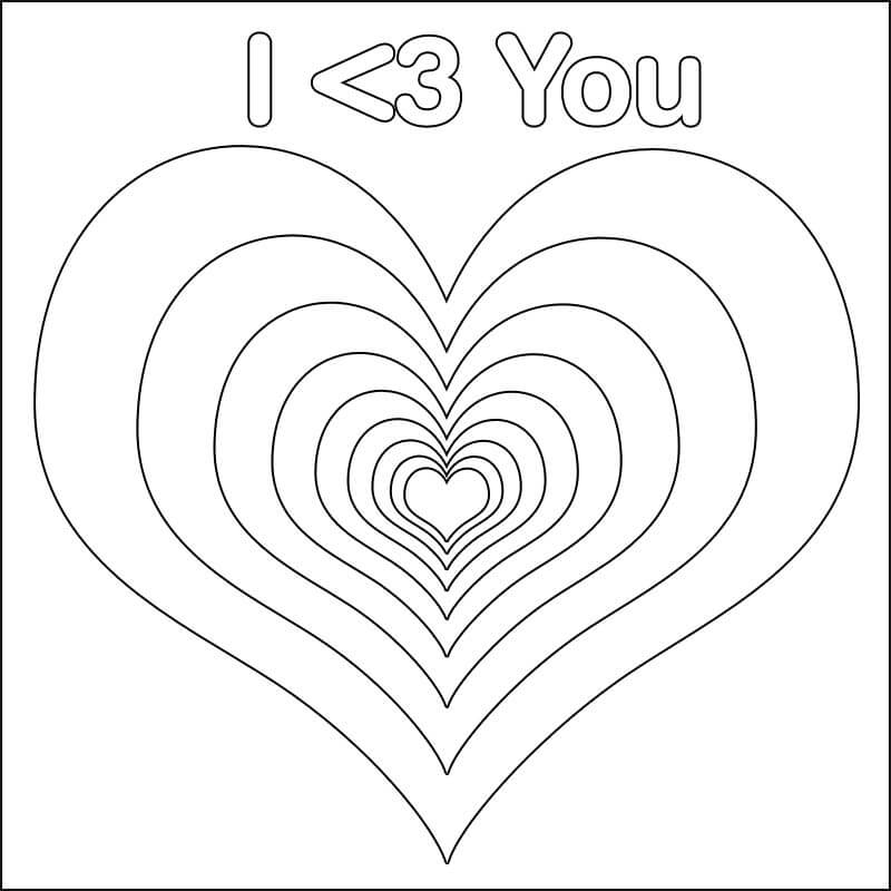 Heart pages â printable pages
