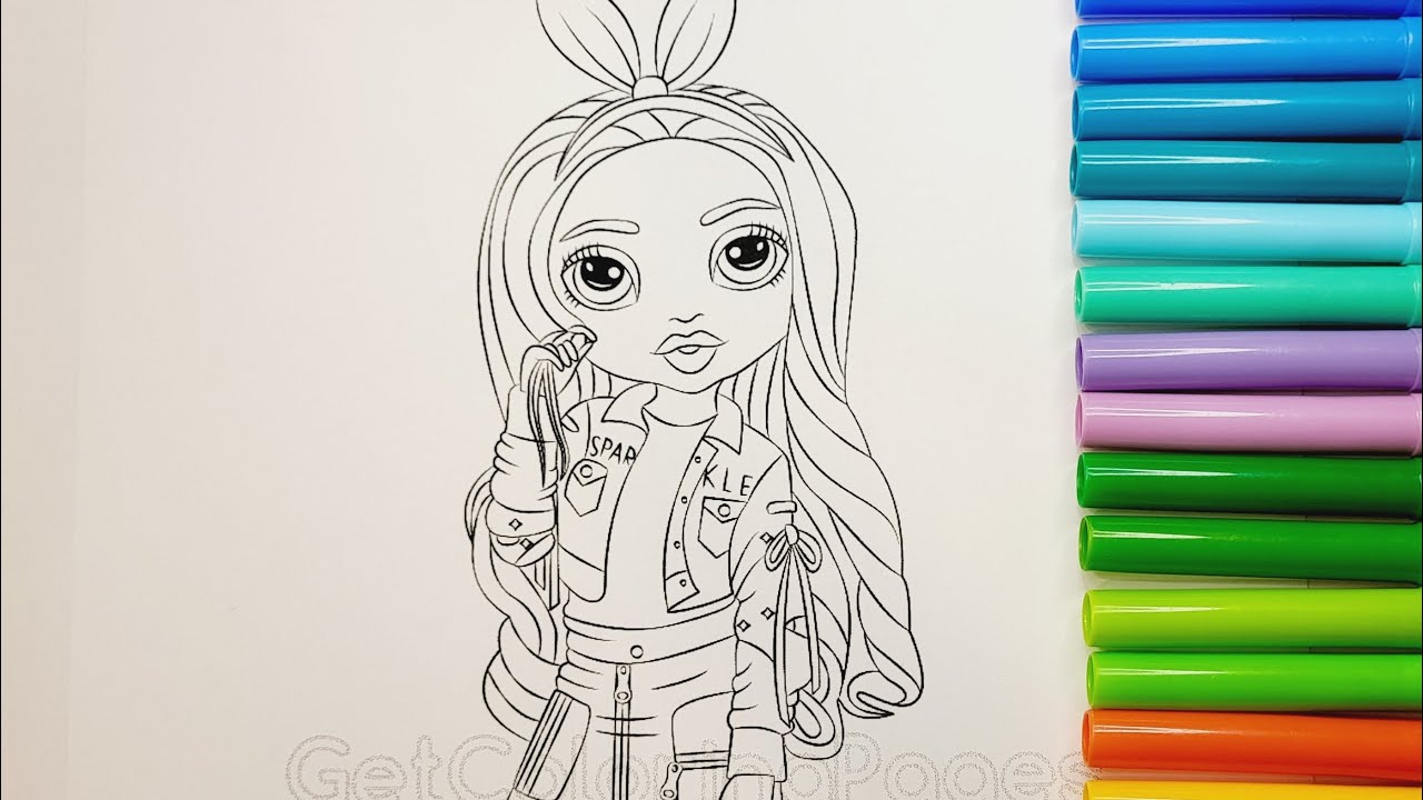 Rainbow high coloring book pages rainbow high rainbowhighcharacters krystal bailey rainbow high
