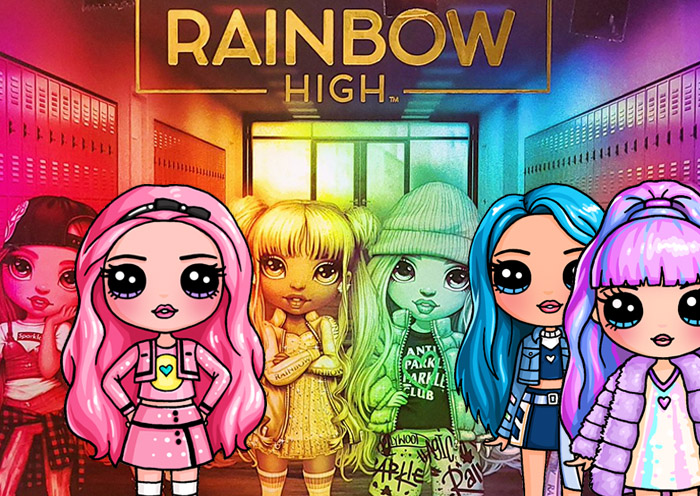 Rainbow high girls â draw so cute