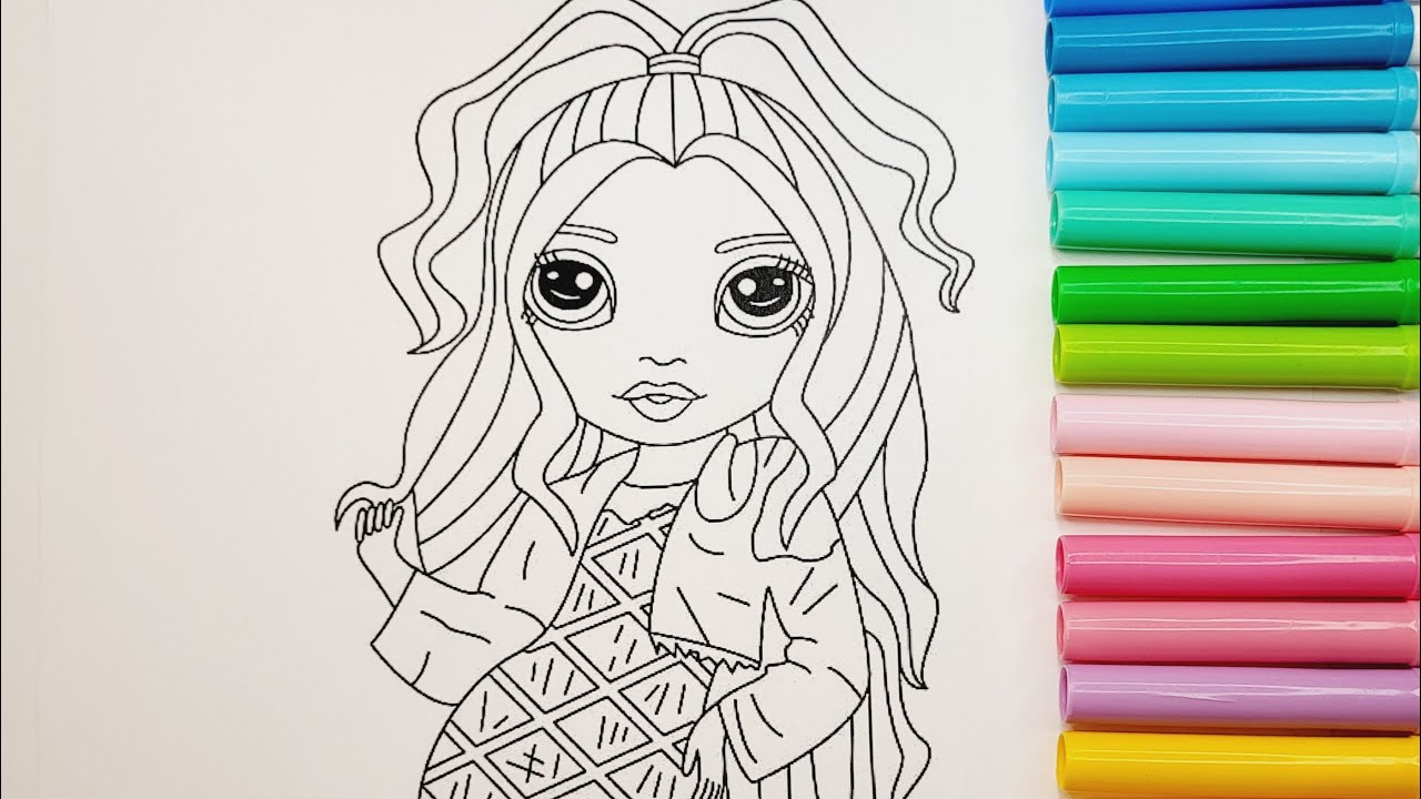 Rainbow high coloring book pages rainbow high rainbowhigh daria roselyn rainbow high