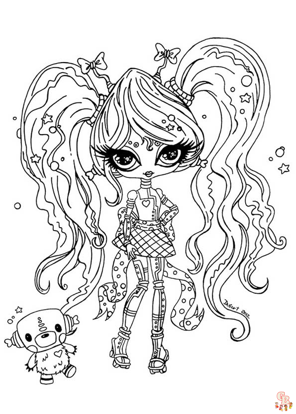 Coloriage rainbow high gratuitement