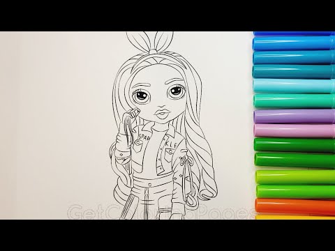 Rainbow high coloring book pages rainbow high rainbowhighcharacters krystal bailey rainbow high