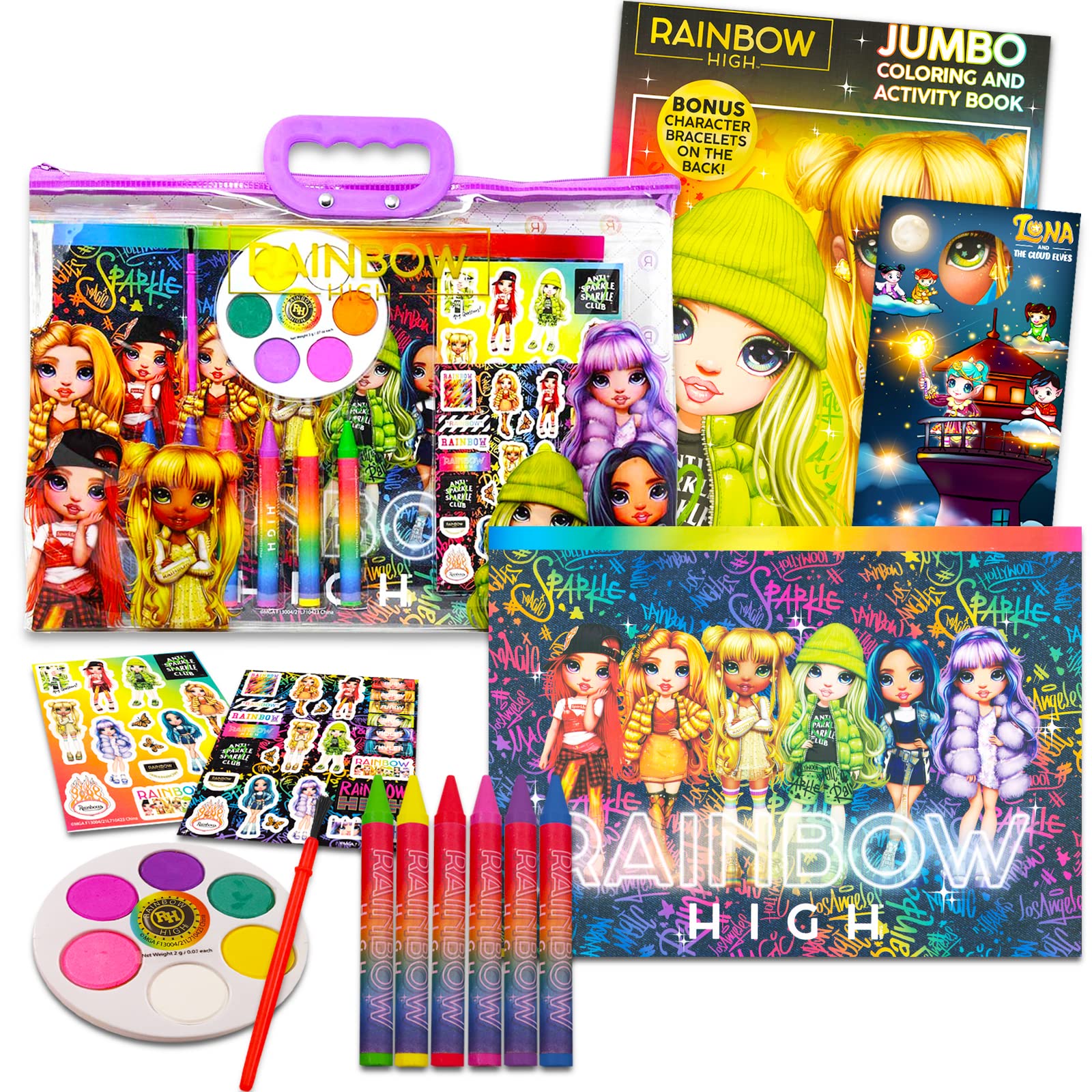 Rainbow high coloring and activity kit