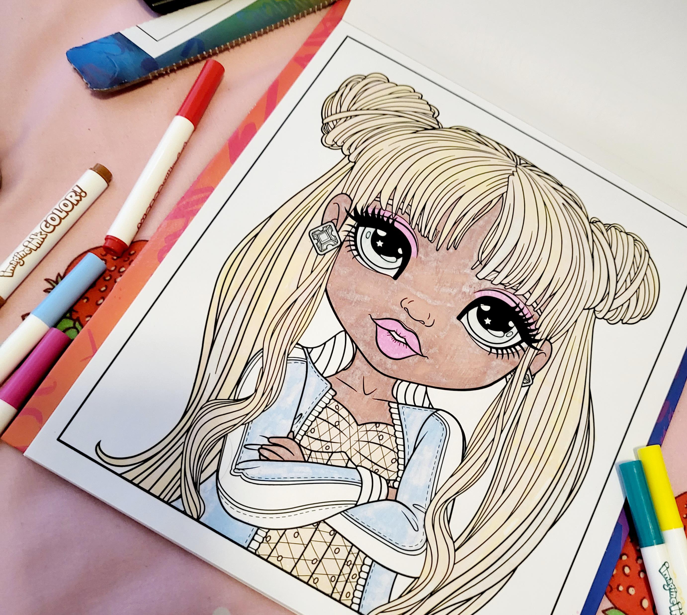 Im literally obsessed with this coloring book so relaxing ð r rainbowhigh