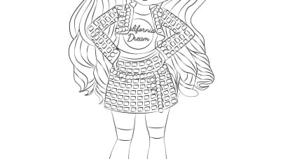 Rainbow high dolls coloring pages to print free