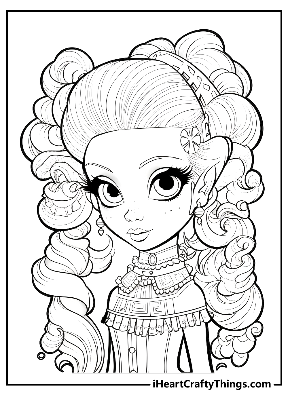 Monster high coloring pages free printables