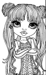 Rainbow high coloring pages â art art