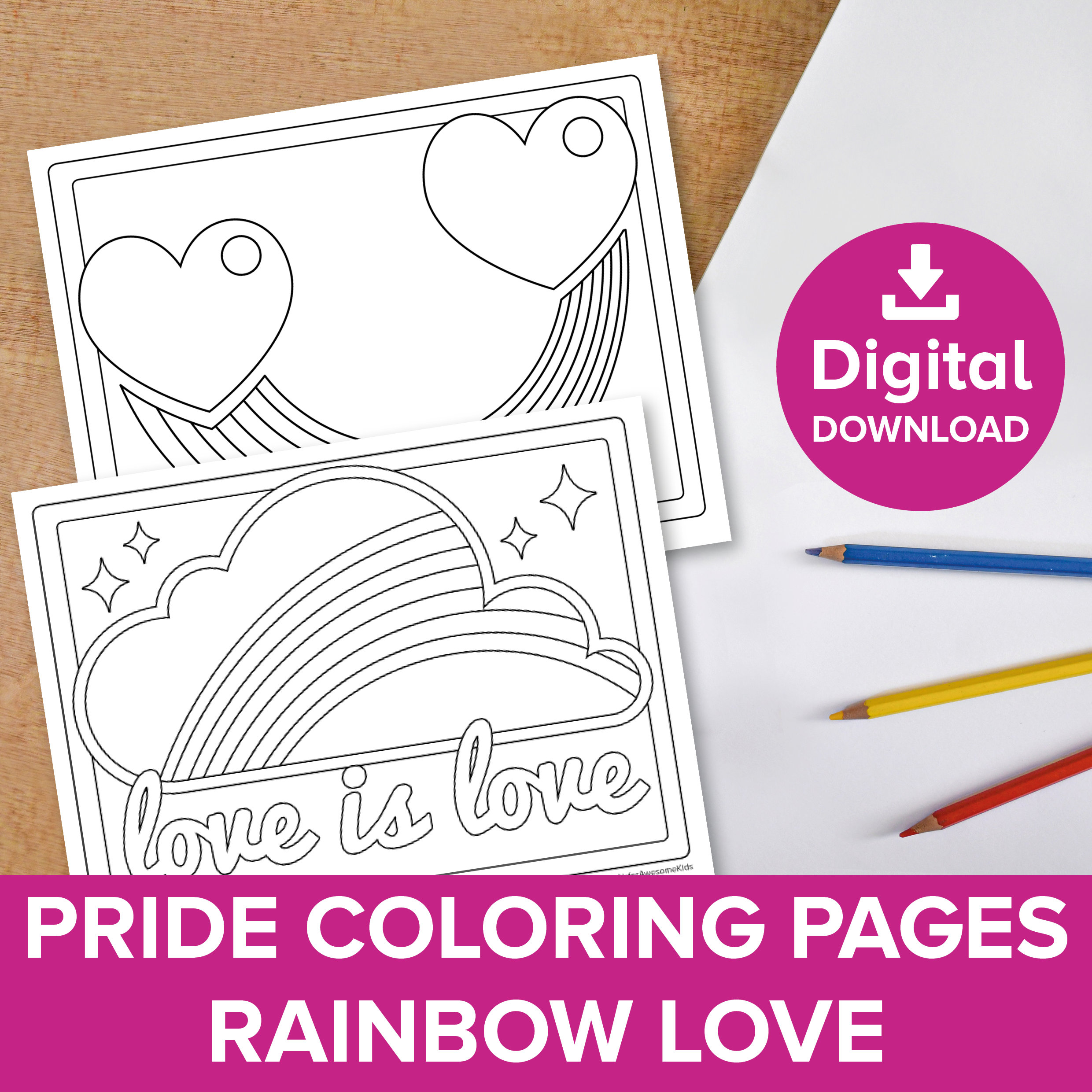 Rainbow friends coloring pages