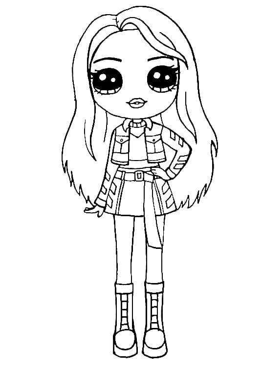 Rainbow high coloring pages