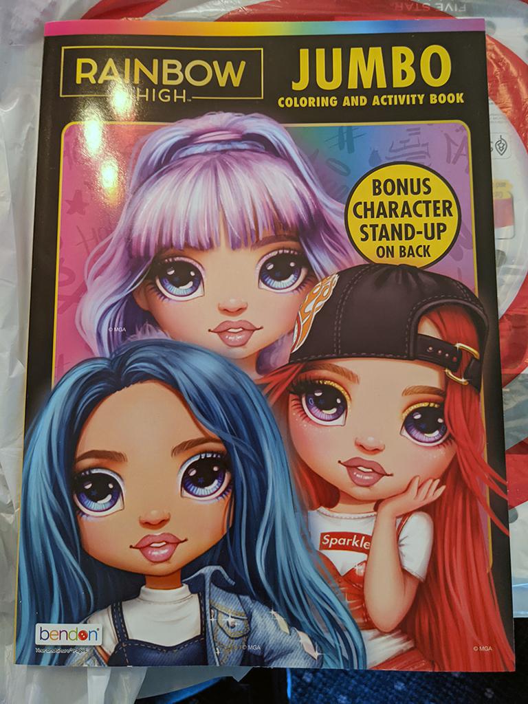 Rainbow high coloring book at dollar tree rrainbowhigh
