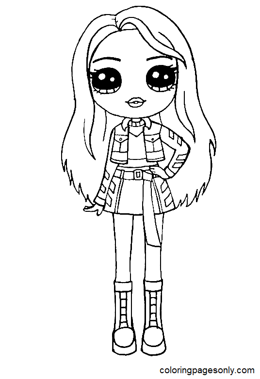 Ruby anderson rainbow high coloring page