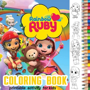 Rainbow ruby coloring pages amazing coloring pages for kids tpt