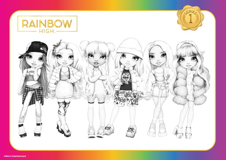 Rainbow high coloring sheet desnhos para colorir corujas pintadas desenhos para colorir