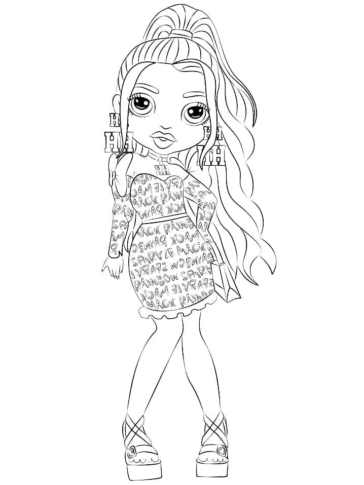 From rainbow high coloring pages pdf printable cute coloring pages coloring pages free coloring pages