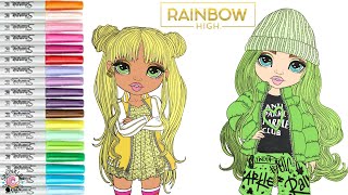 Rainbow high coloring book pages