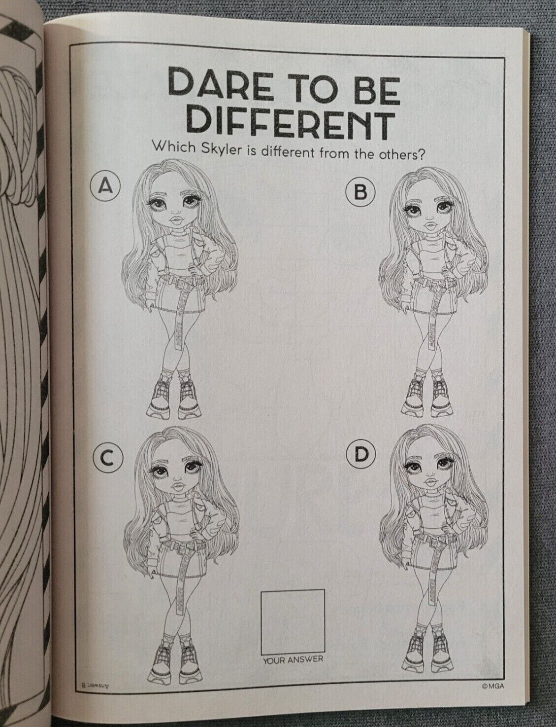 Rainbow high jumbo coloring and activity book