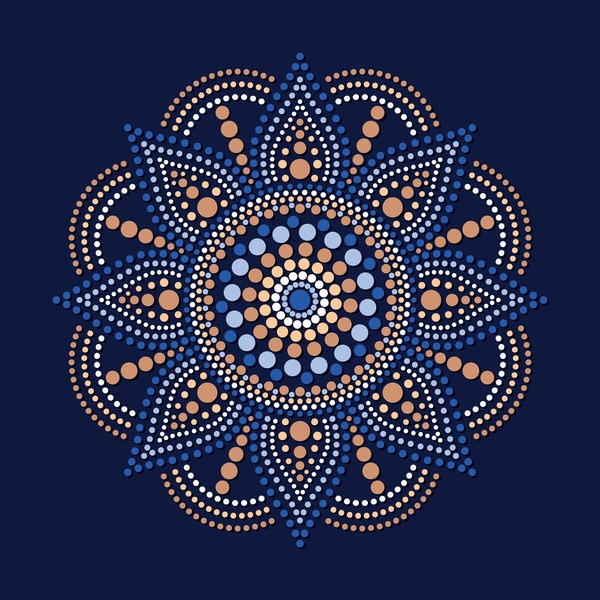 Dot mandala pattern royalty