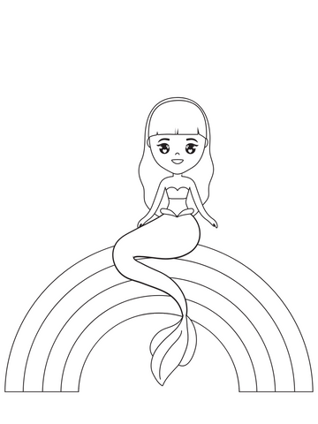 Mermaid coloring pages â