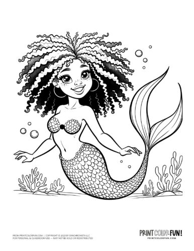 Mermaid coloring pages mermaid clipart images free fantasy printables