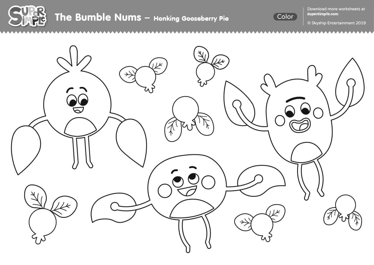 The bumble nums color