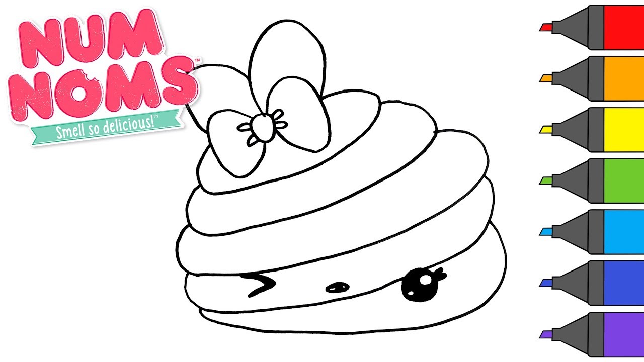 Rainbow pop how to draw num noms coloring book artsy kids