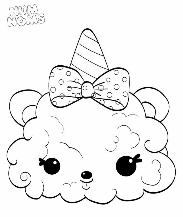 Printable num nom coloring pages pdf