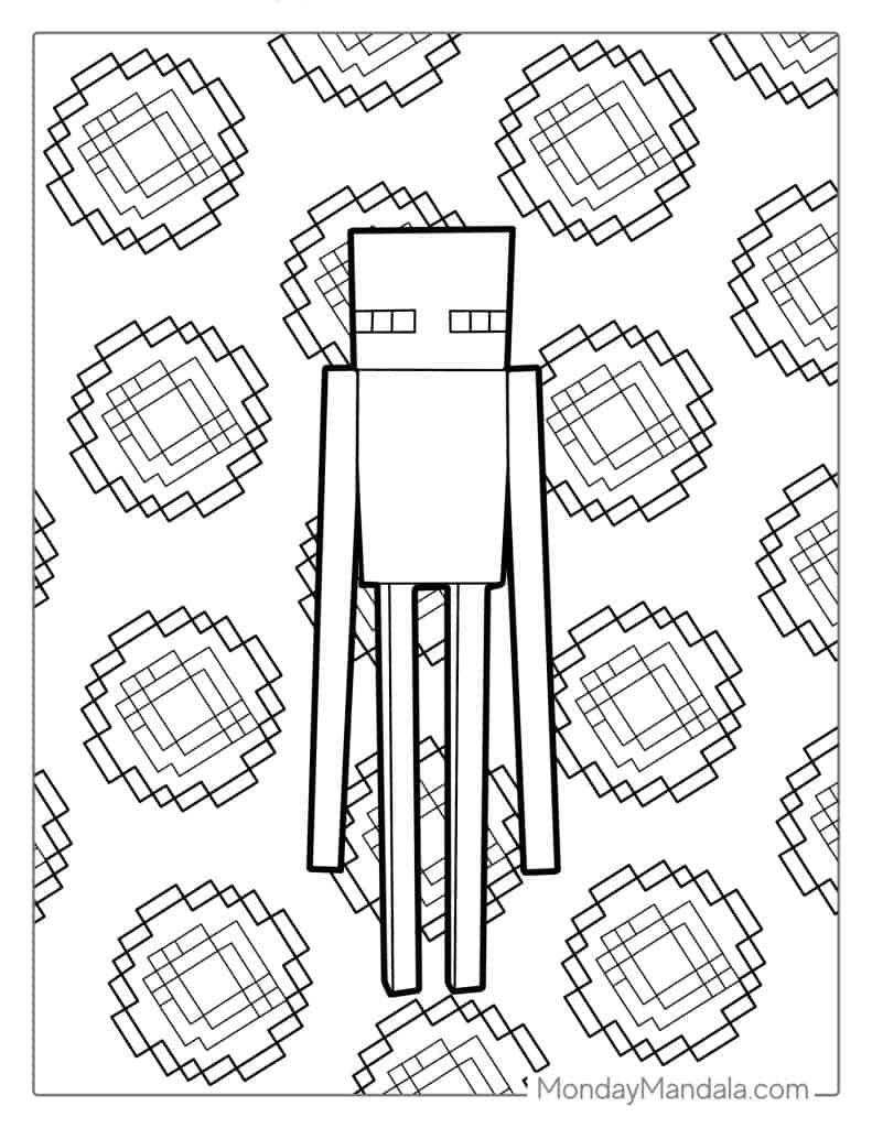 Minecraft coloring pages free pdf printables