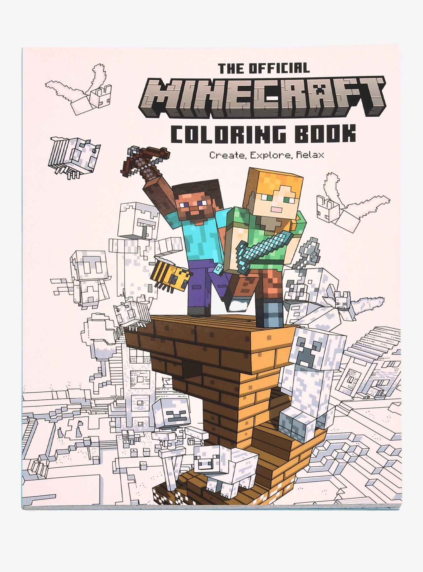 The official minecraft coloring book hot topic