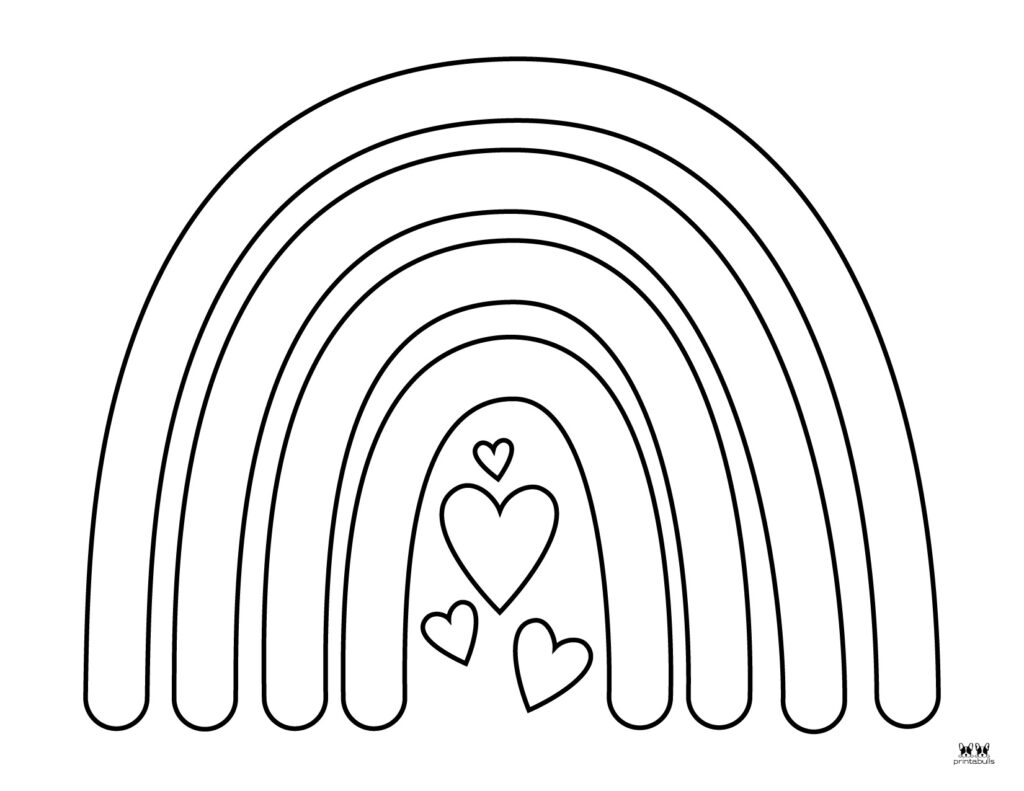 Rainbow coloring pages