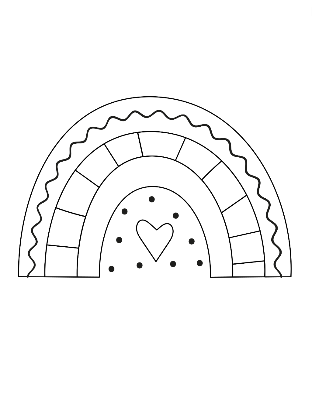 Free rainbow coloring pages more âðâ