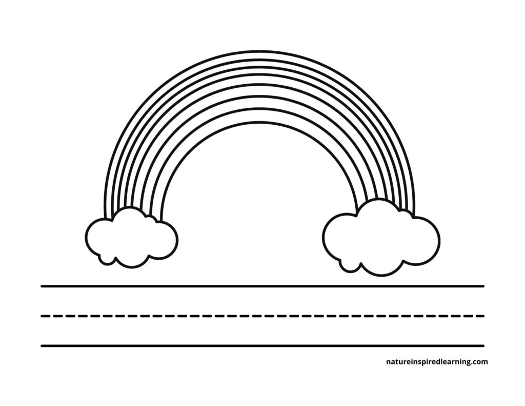 Rainbow coloring pages free printables